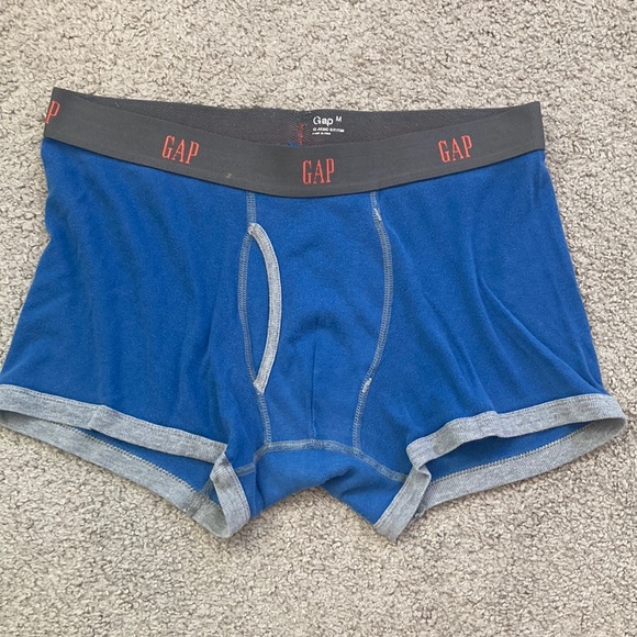 GAP Underwear & Socks Gap Medium Boxer Briefs In Blue With Orange And Grey Trim Poshmark